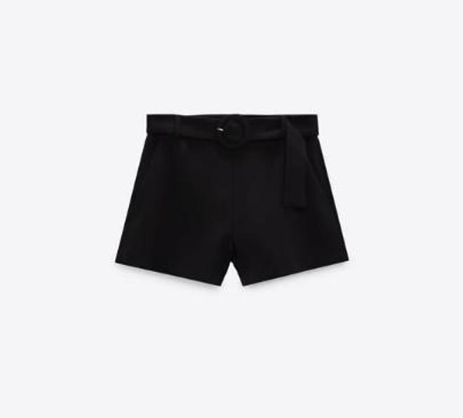 Shorts negros de las rebajas de Zara