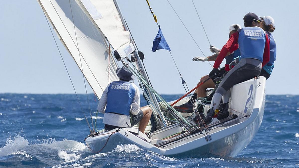 Imagen de la regata disputada este fin de semana en la bahía de Calpe (Alicante).