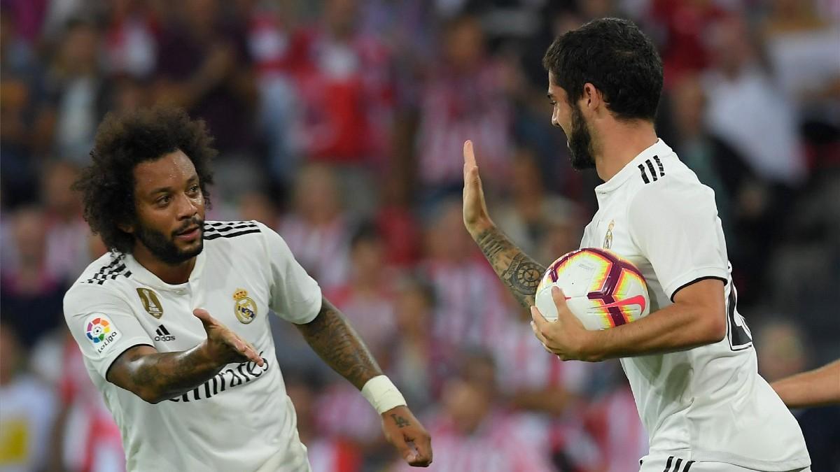 Marcelo e Isco ante el Athletic Club