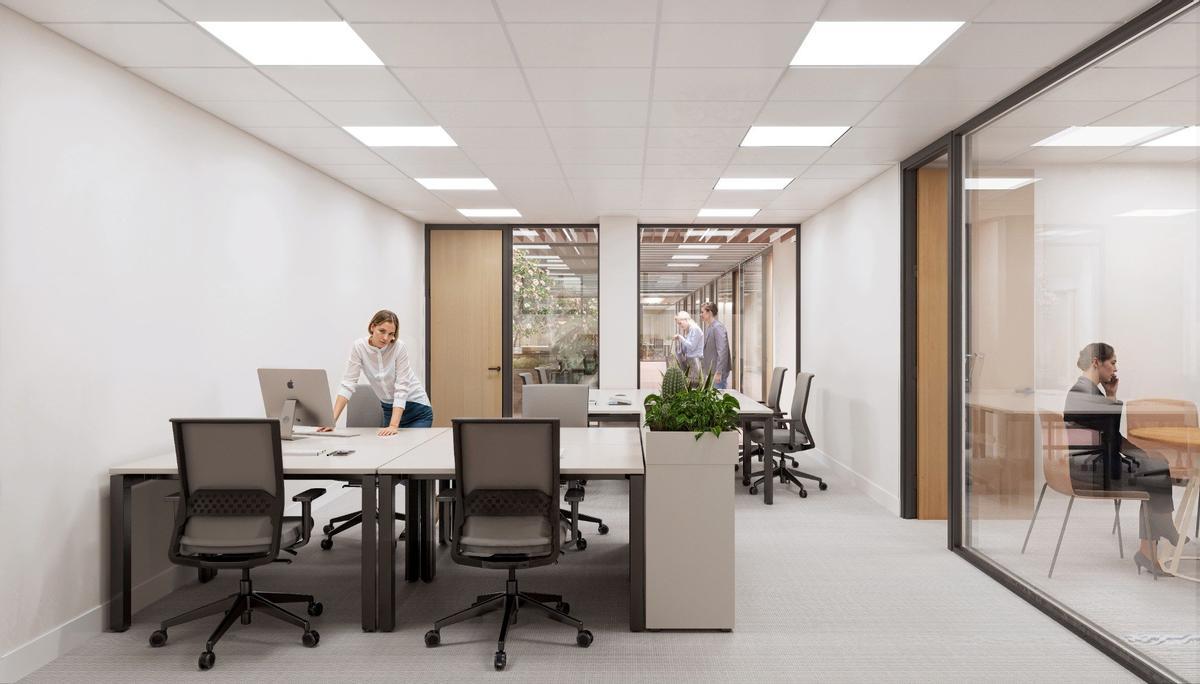 Recreación de las oficinas