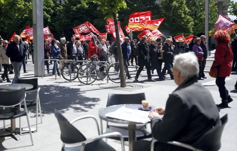 Escenas del Día del Trabajador en Zaragoza