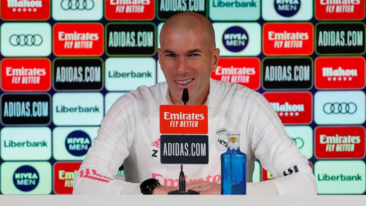 Zinedine Zidane atiene a los medios en la previa del Elche - Real Madrid de LaLiga 2020/21