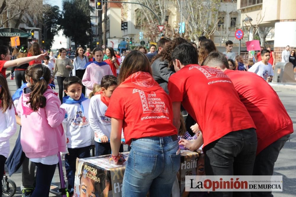 Marcha solidaria de Jesús-María por Haití