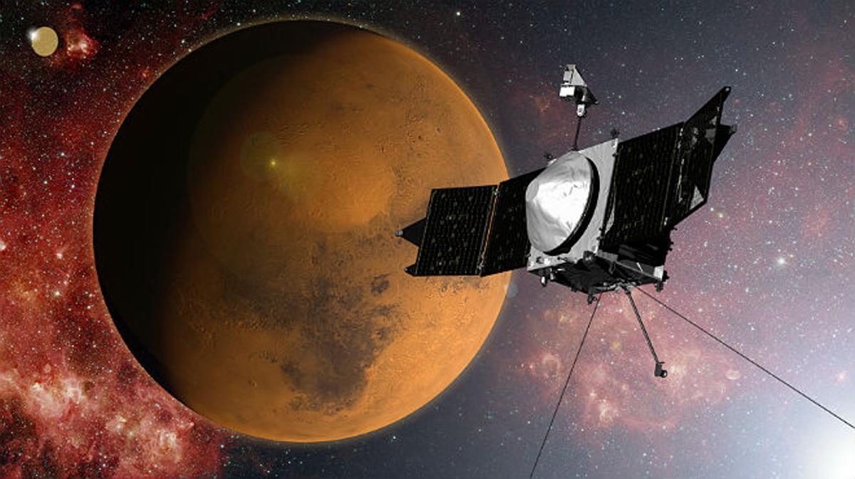 La sonda Maven entra en la órbita de Marte