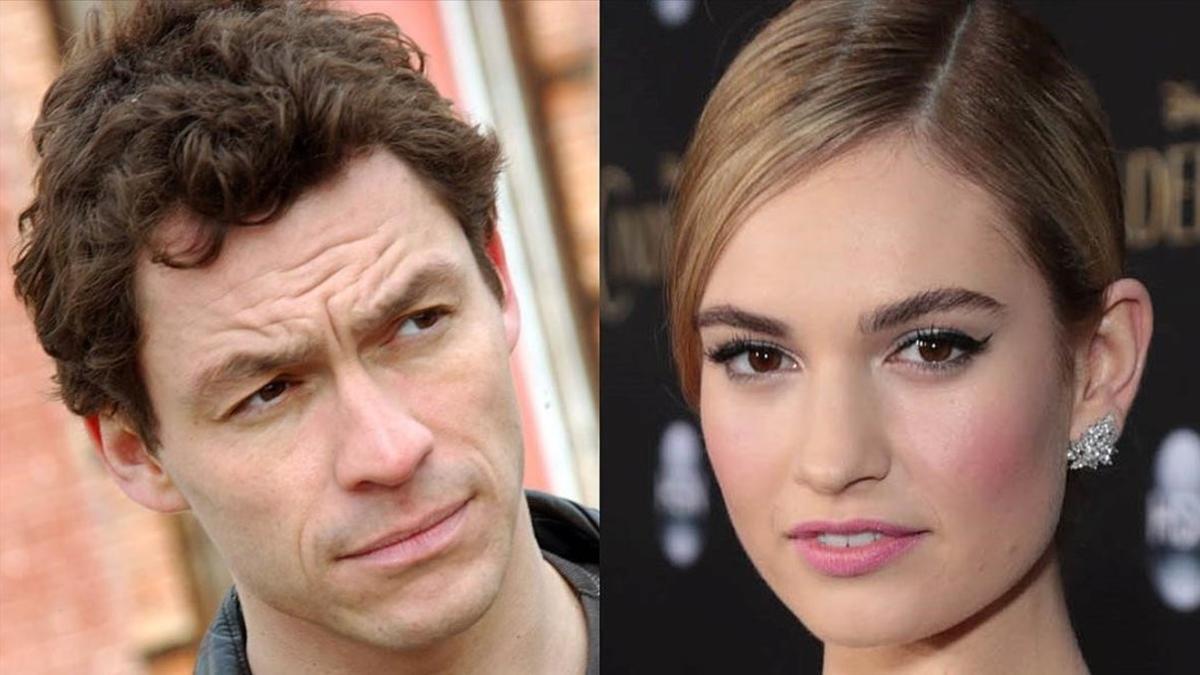 Lily James y Dominic West, pillados besándose en Roma