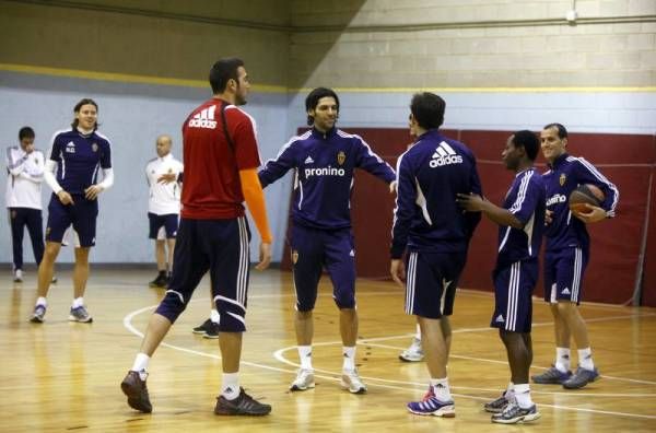 Entrenamiento del Real Zaragoza en el Príncipe Felipe