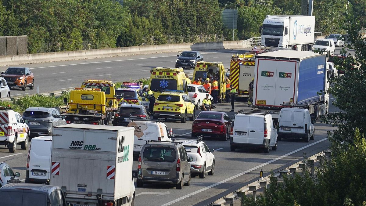 Lloc de l'accident, a Salt.