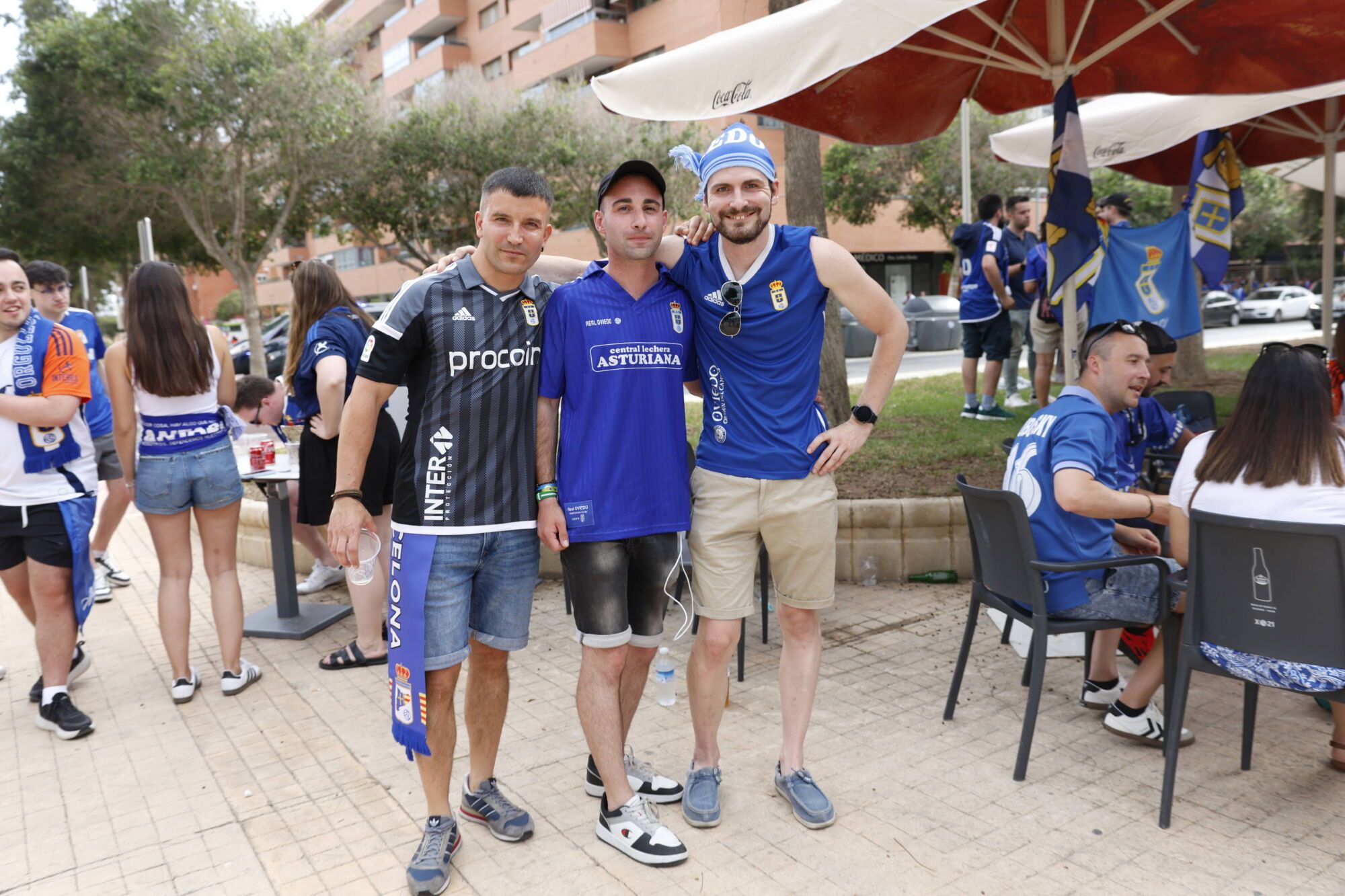 Los aficionados del Real Oviedo ya están en Almería
