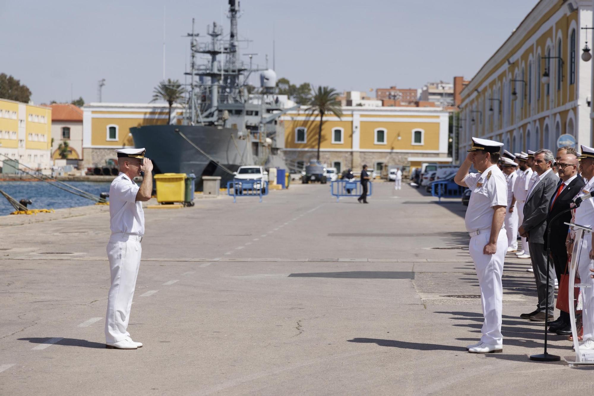 Llegada del Hespérides al puerto de Cartagena