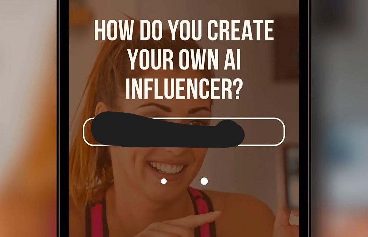 Cada vez proliferan más los anuncios publicitando cursos para crear influencers con inteligencia artificial