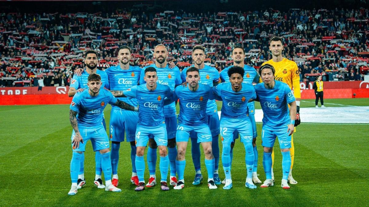 Alineación inicial del Mallorca en su visita al Sevilla