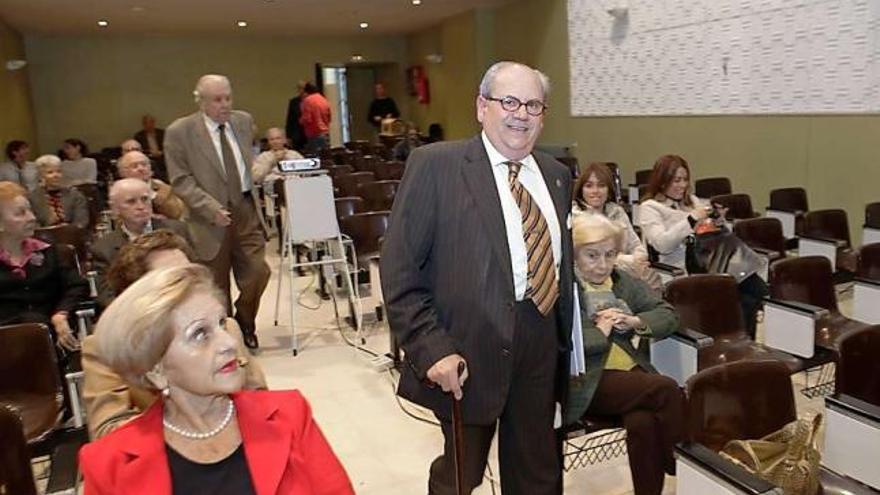 Joaquín Mastache, ayer, minutos antes de su conferencia en el Ateneo Jovellanos.