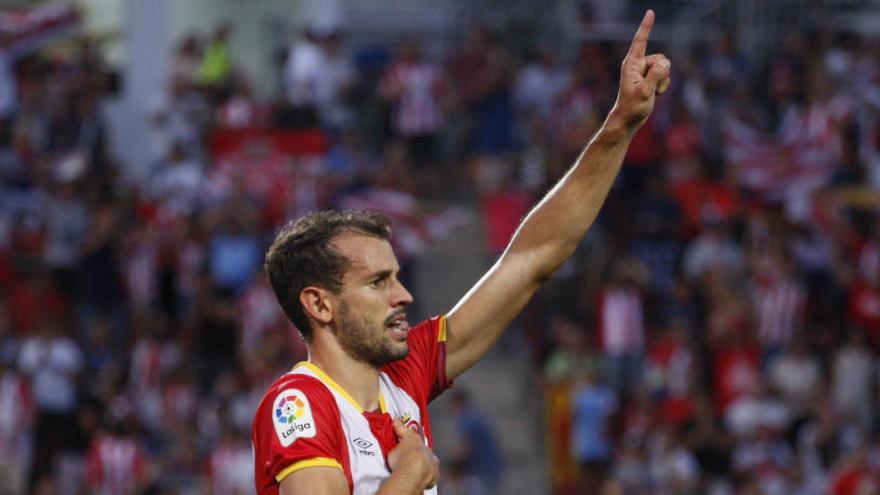 Stuani, en un partit a Montilivi