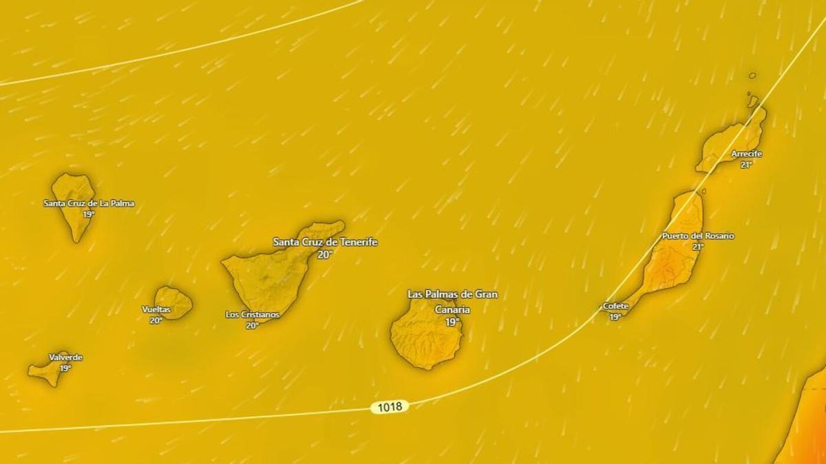 Una calima ligera persistirá en los cielos de Canarias este Jueves Santo en un tiempo con menos calor, según Aemet