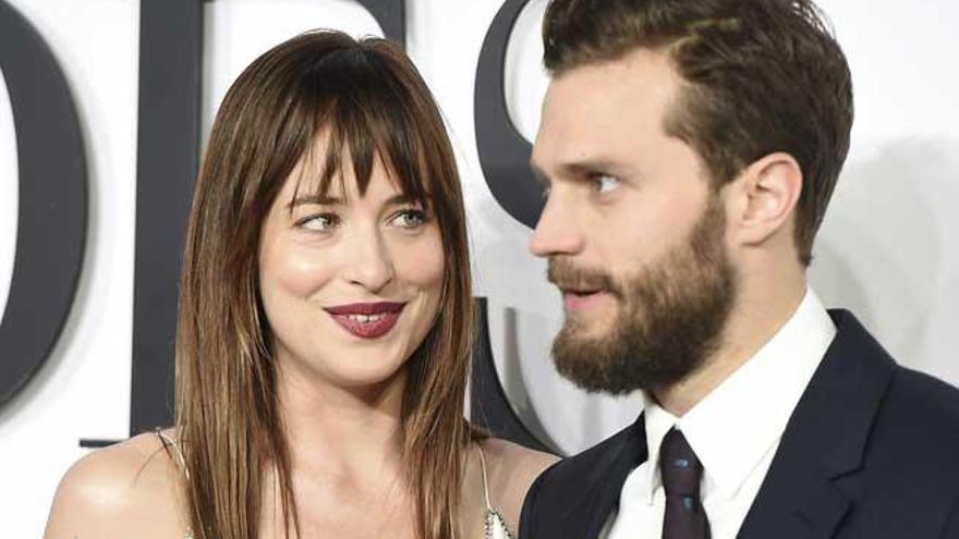 Dakota Johnson y Jamie Dornan.