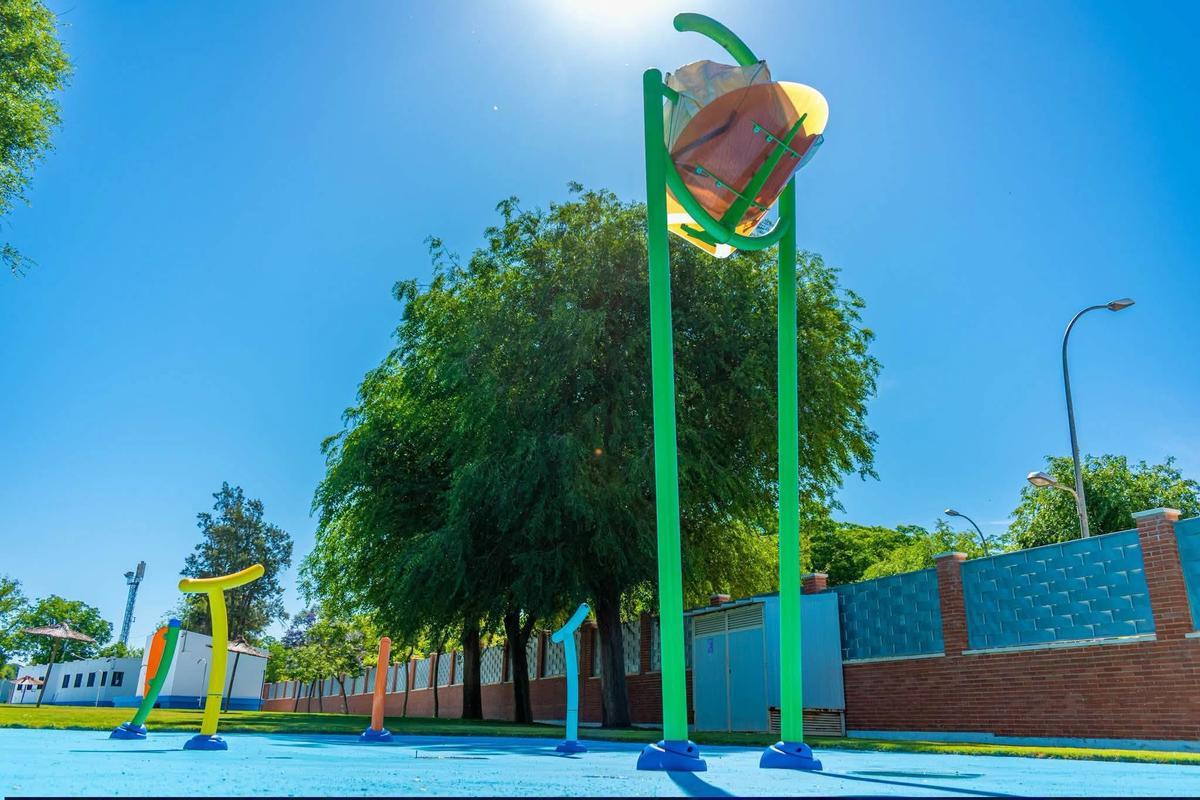Juegos del agua en las instalaciones.