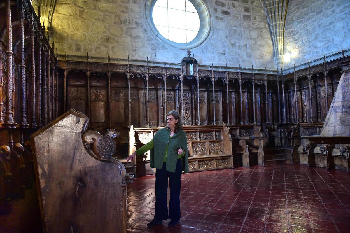 La sillería del coro del Monasterio de Yuste, al detalle