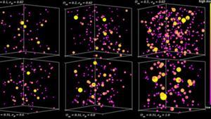 El equipo de científicos comparó el número de cúmulos de galaxias medidos con predicciones de simulaciones numéricas, entre otros aspectos, para determinar la composición del cosmos.