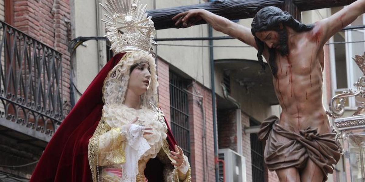 El Santísimo Cristo del Perdón y María Santísima de la Misericordia recorrerán Puente de Vallecas en el Viernes de Dolores