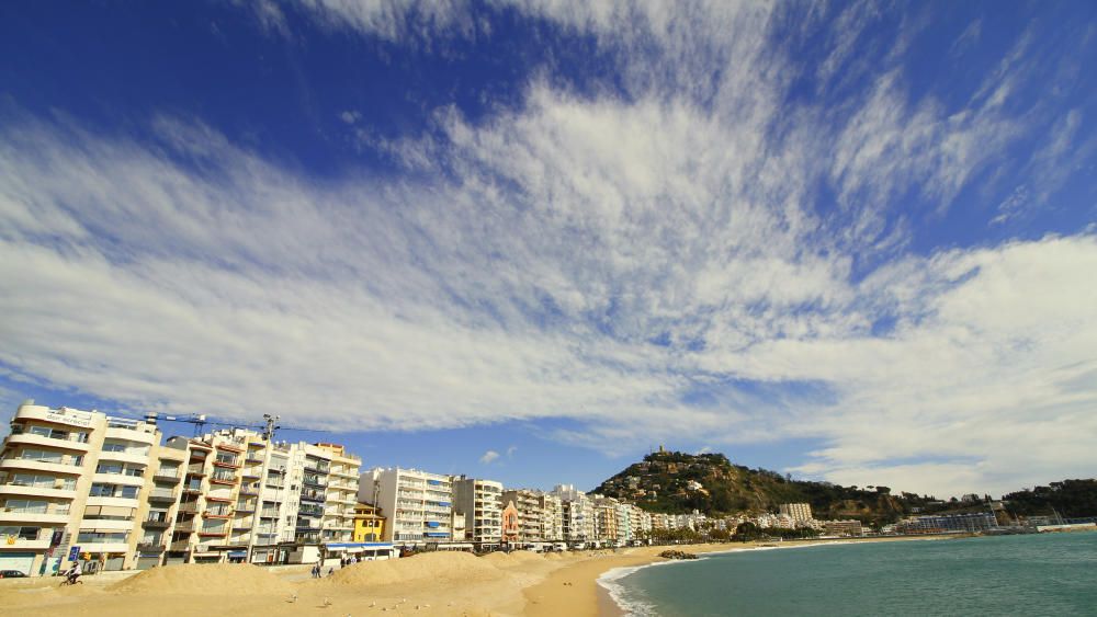 Les platges de Blanes després del temporal