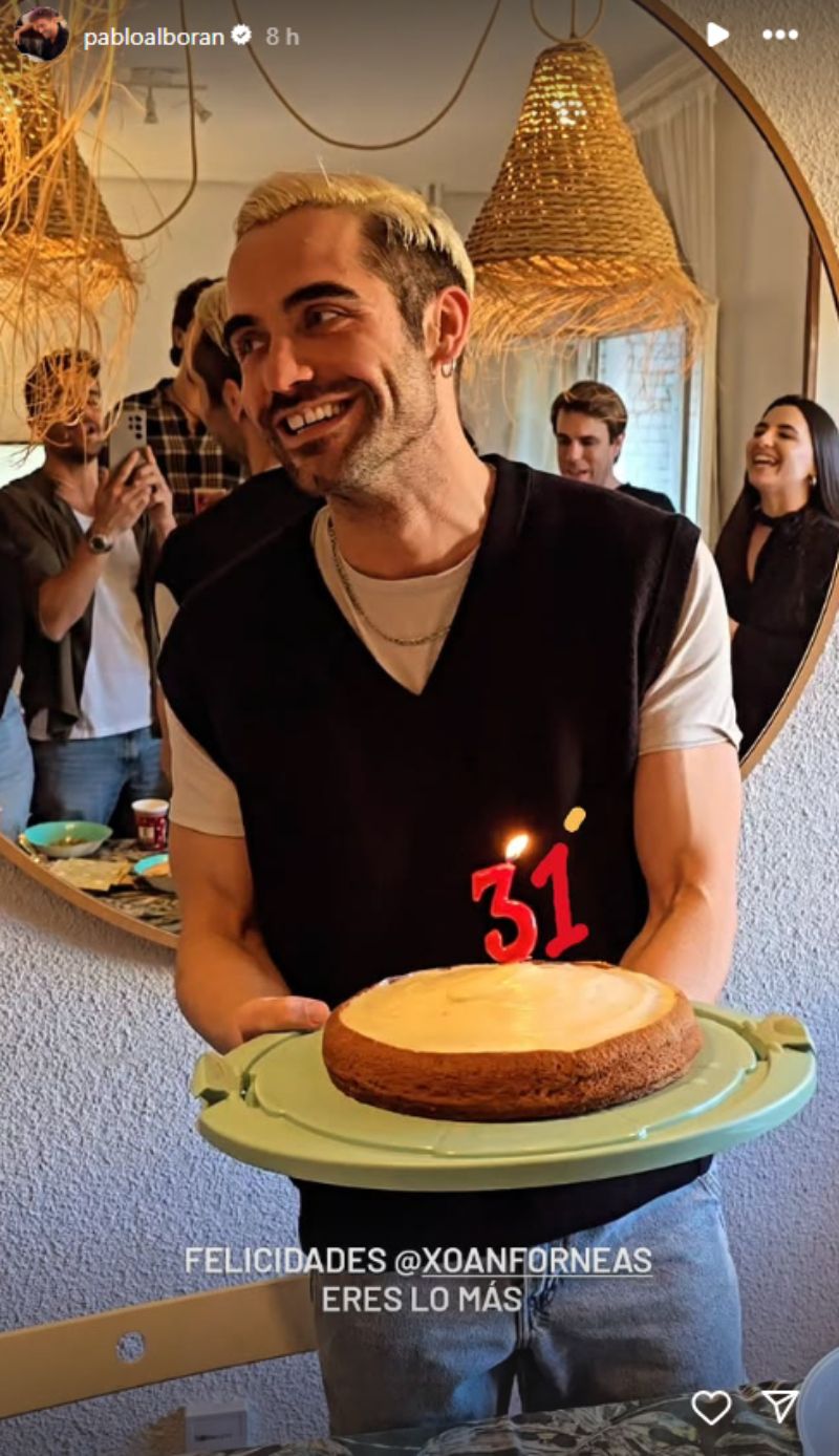 Xóan Fórneas en las redes de Pablo Alborán