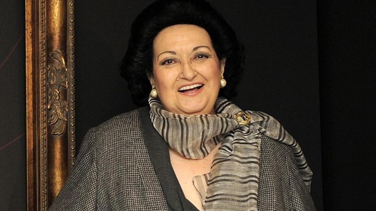 Montserrat Caballé en el Liceu, en abril del 2013.