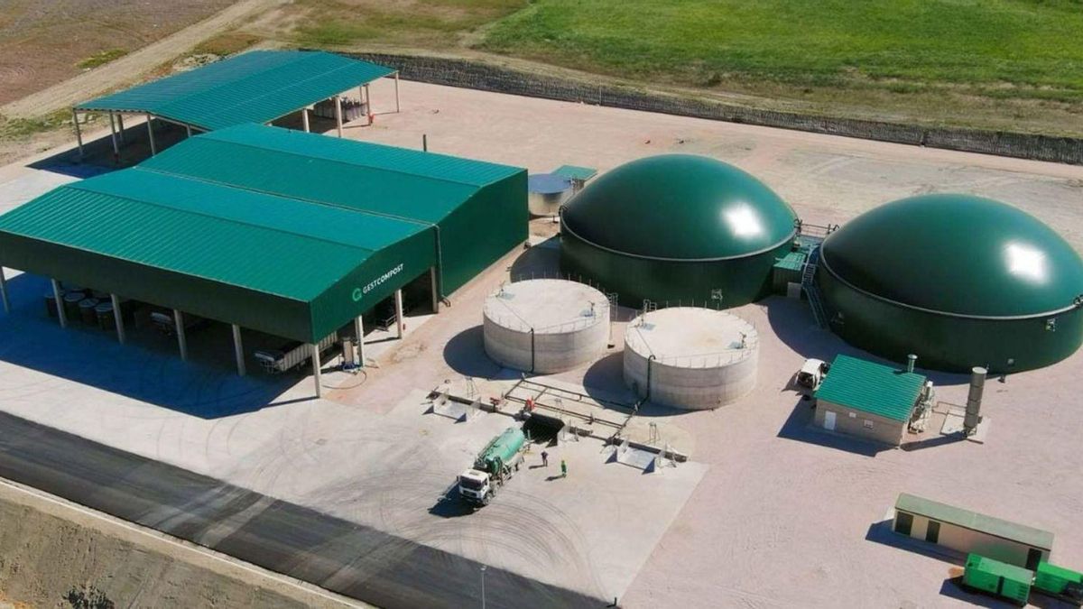 Una planta de biogás en Castilla-La Mancha.