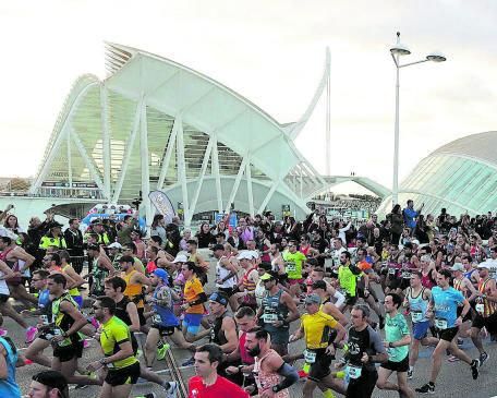 El maratón Trinidad Alfonso, de Valencia, en enero del 2019. | 