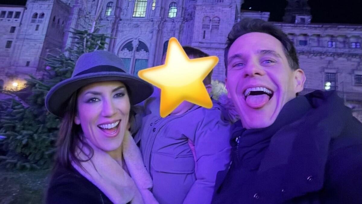 Fotografía compartida por Patricia Pardo en sus redes sociales en el Obradoiro