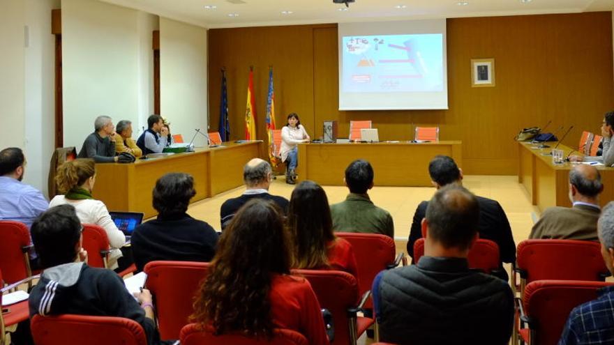 El Observatorio del Vinalopó ha realizado esta semana una asamblea en el salón de plenos del Ayuntamiento de Sax