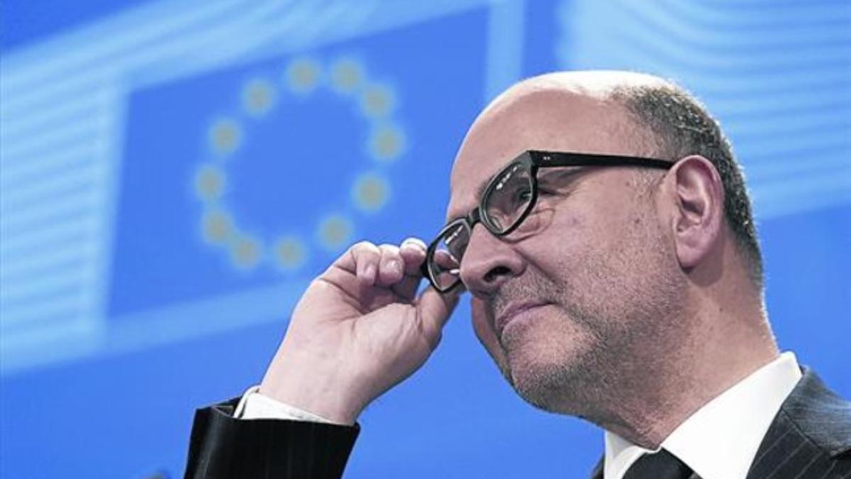 El comisario europeo de Asuntos Económicos y Financieros, Pierre Moscovici, en Bruselas. Imagen de archivo.