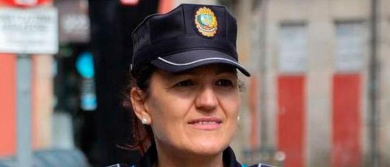 Patricia Fernández, oficial de Policía en Ponteareas.