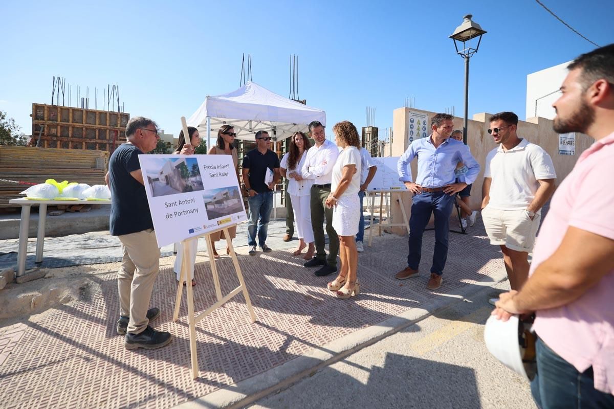 Galería: visita a las obras de la nueva escoleta de Sant Rafel