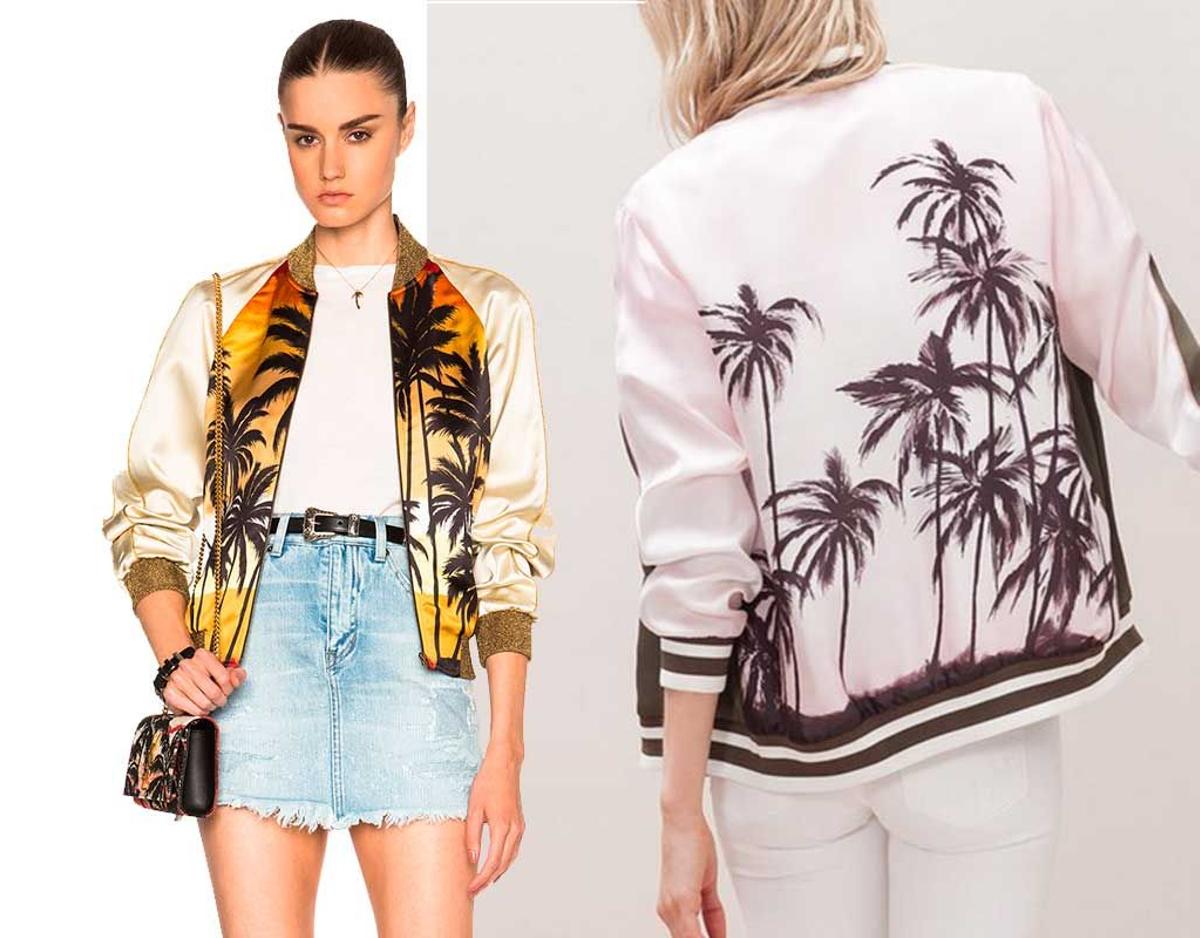 Bomber sunset palmeras YSL