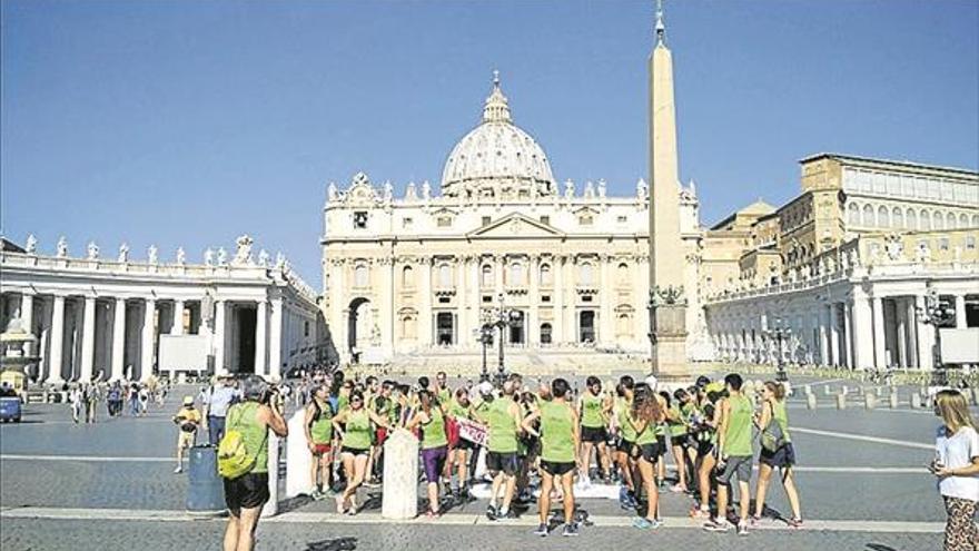 La llegada a la meta romana