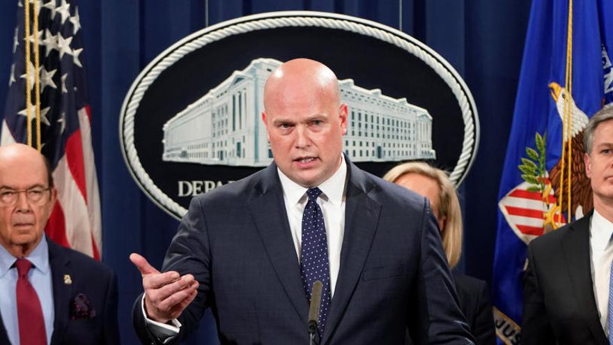 El fiscal general Matthew Whitaker.