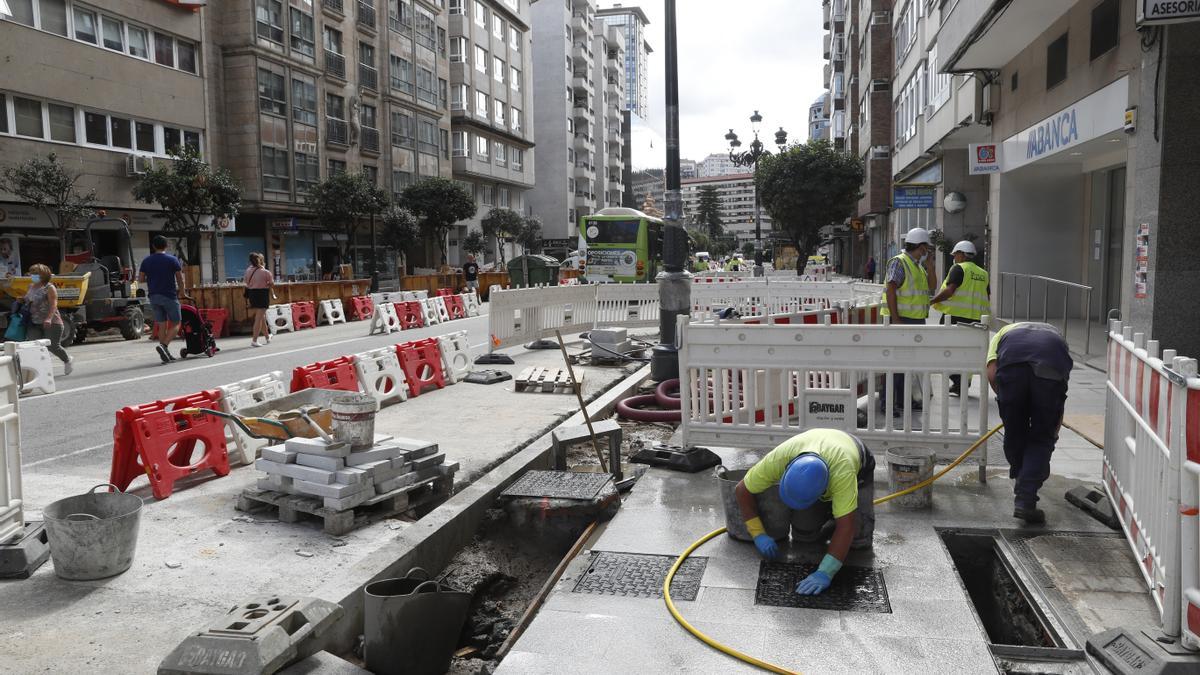 Obras de humanización en García Barbón durante el mes de septiembre