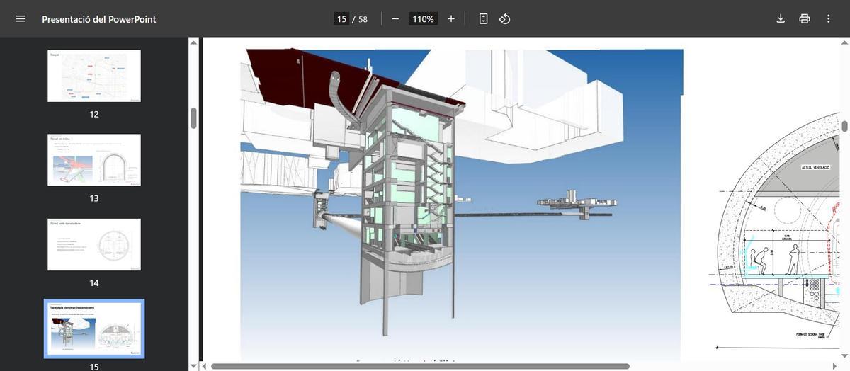 Imagen virtual de la futura estación de FGC de Hospital Clínic