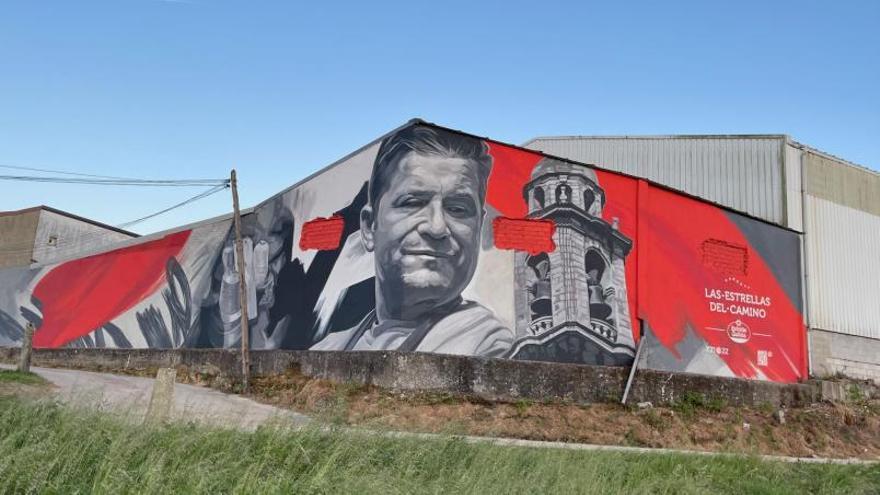 Mural en Caldas de Reis, del Camino Portugués en homenaje a la familia Ocampo    | // HIJOS DE RIVERA