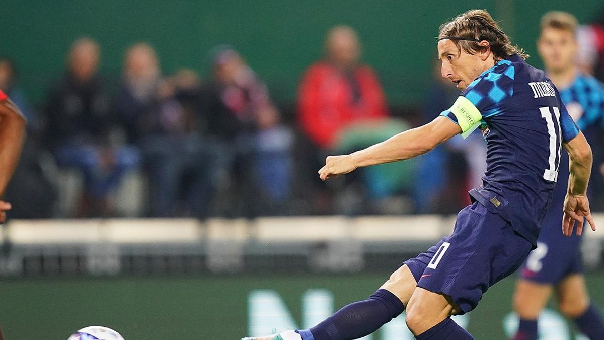 Modric con la selección de Croacia