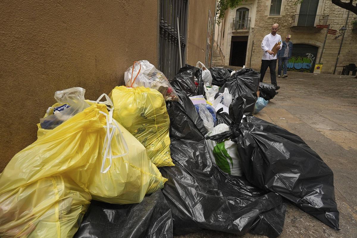 Les imatges dels efectes de la vaga d'escombriaires a la ciutat de Girona