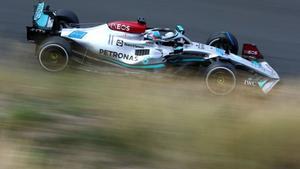 George Russell, durante los primeros libres del GP de los Países  Bajos