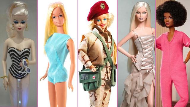 Diferentes Barbies a lo largo de sus 63 años de historia.