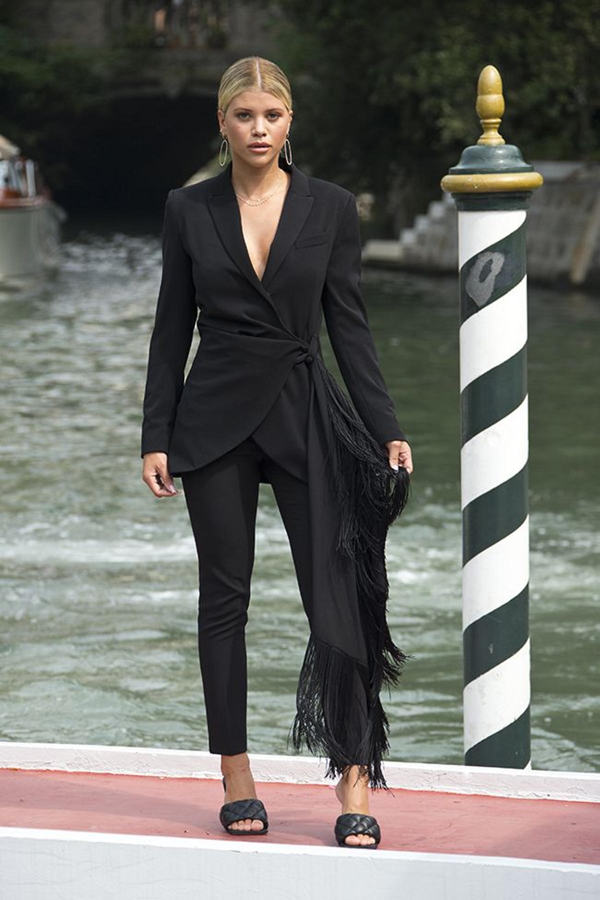 Sofia Richie a su llegada el festival de Venecia
