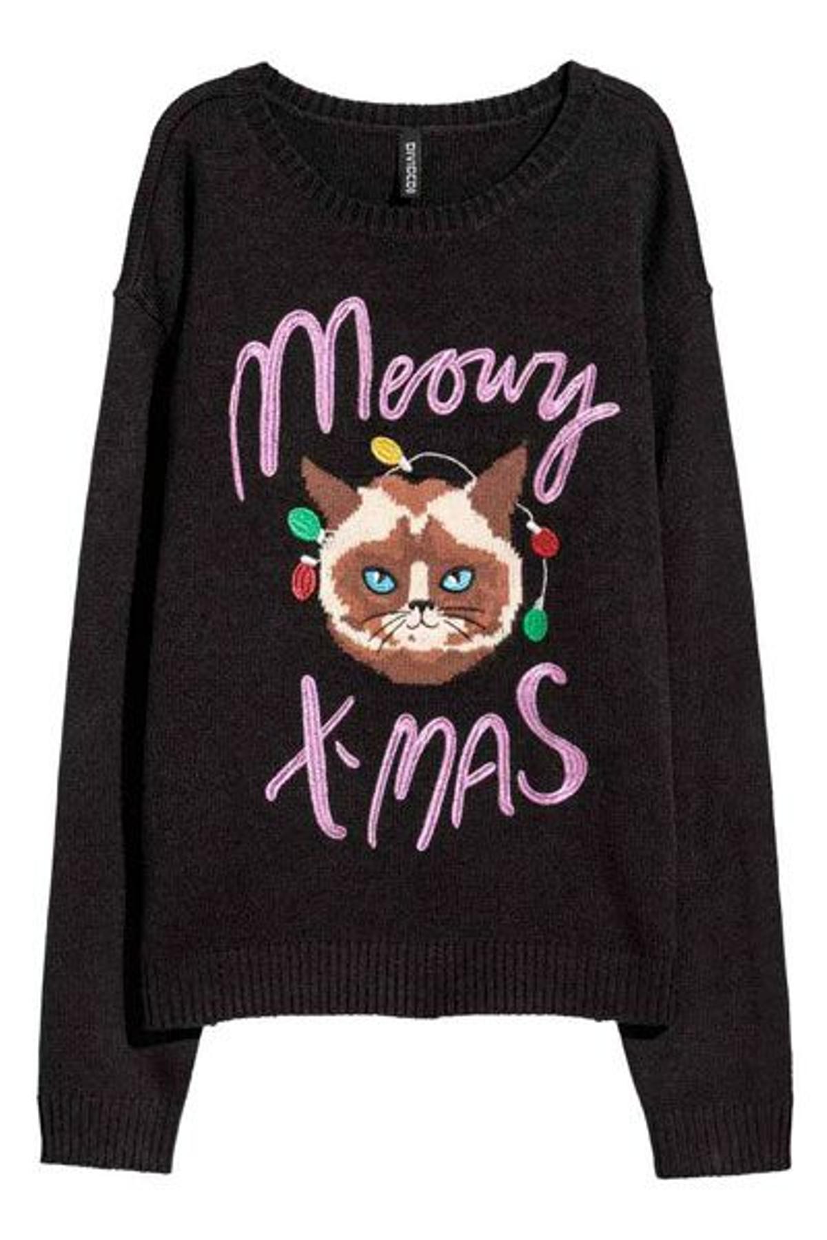15 jerséis navideños: de H&amp;M para amantes de los gatos
