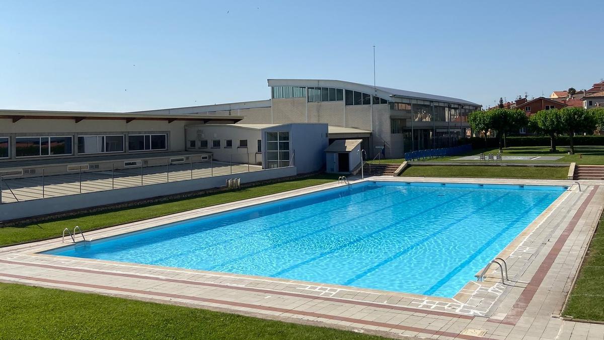 La zona de piscines municipals de Berga