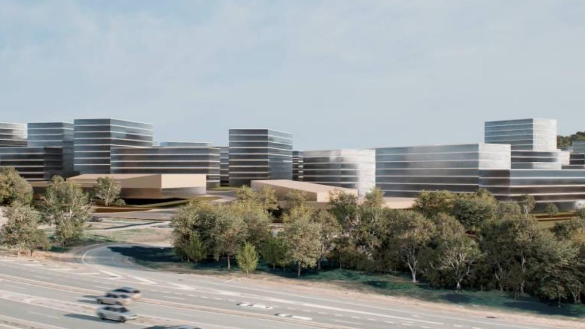 Recreación del polígono proyectado en Monte Mero