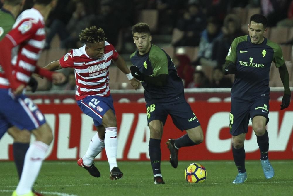 Imágenes del partido Granada-Sporting de Segunda División