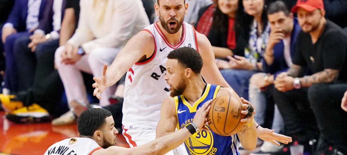 Curry, Van Vleet y Marc Gasol.