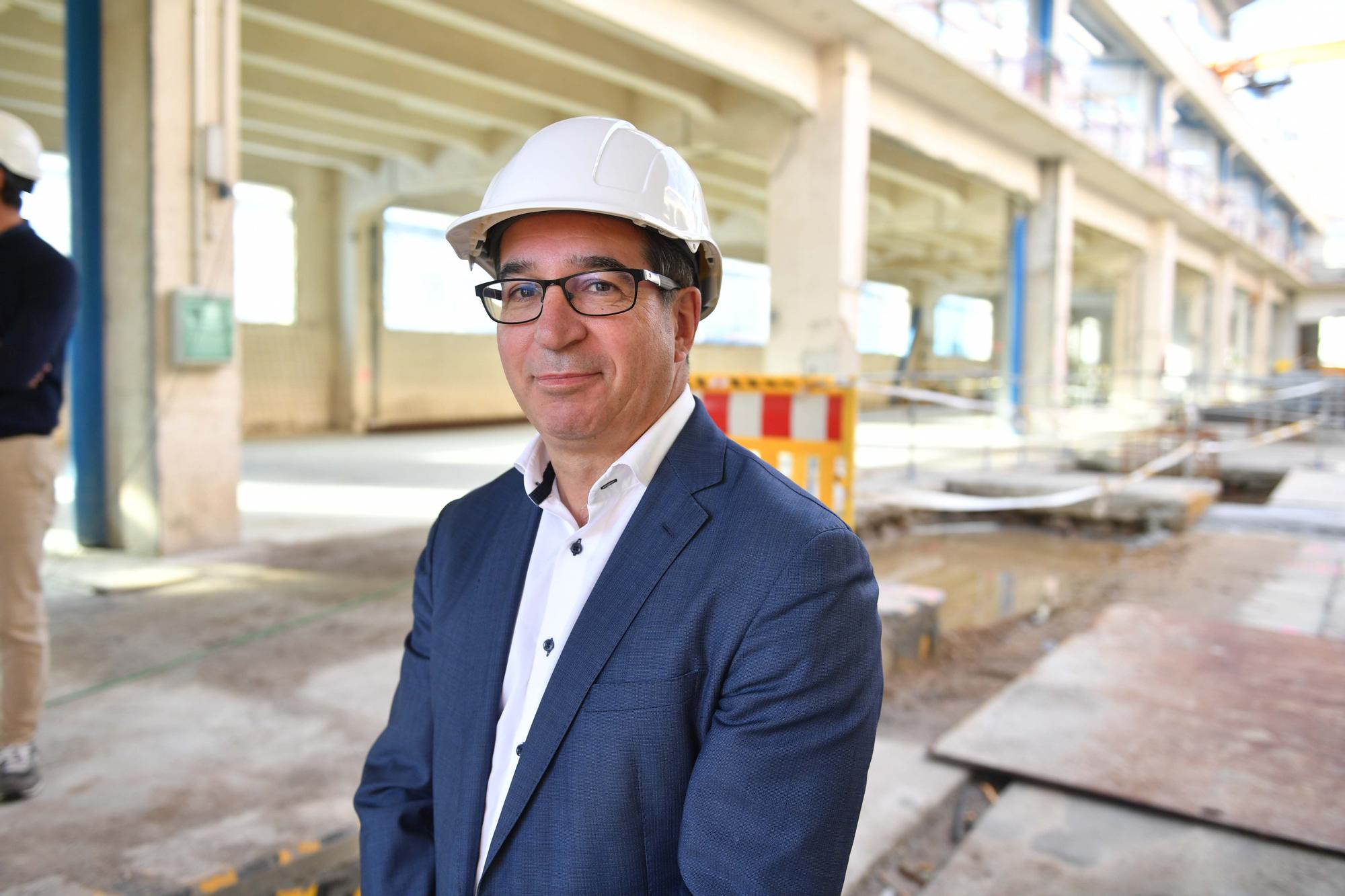 Visita a las obras del primer edificio de la Ciudad de las TIC en A Coruña